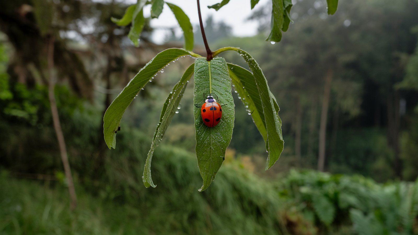 Ladybug 1600x900. Tapeta, pozad na plochu PC. Obrzek ke staen zdarma